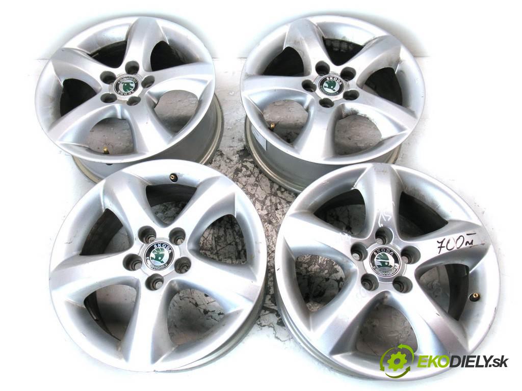 Skoda     15 6J 5X100 ET43  disky hliníkové - 15  (Hliníkové)