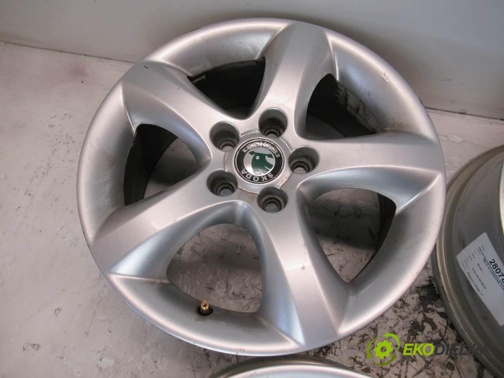 Skoda     15 6J 5X100 ET43  disky hliníkové - 15  (Hliníkové)