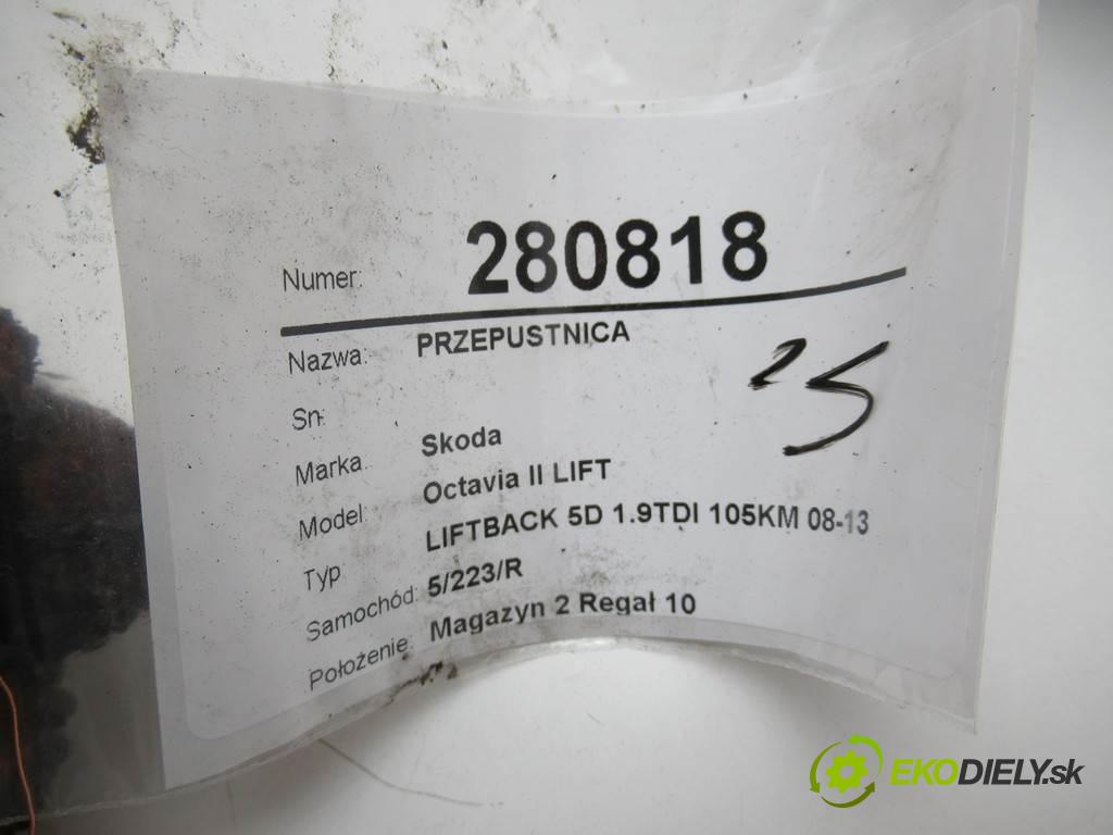Skoda Octavia II LIFT  2009 77 kW LIFTBACK 5D 1.9TDI 105KM 08-13 1900 Škrtiaca klapka 03G128063J (Škrtiace klapky)