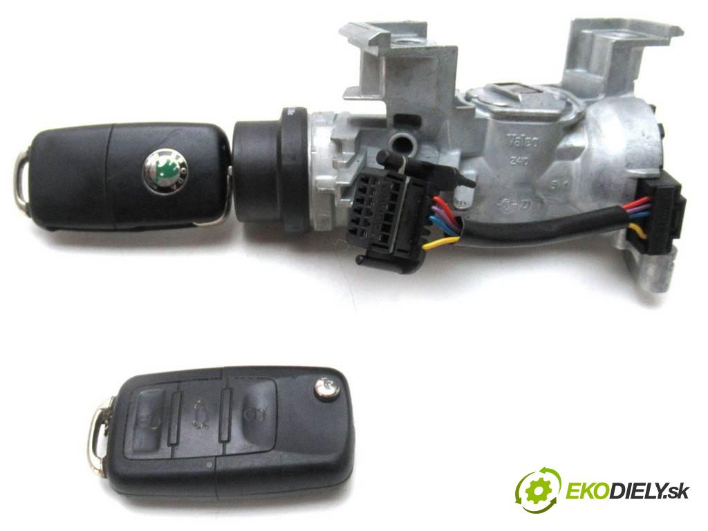 Skoda Octavia II LIFT  2009 77 kW LIFTBACK 5D 1.9TDI 105KM 08-13 1900 spínačka 1K0905851B (Spínací skříňky a klíče)