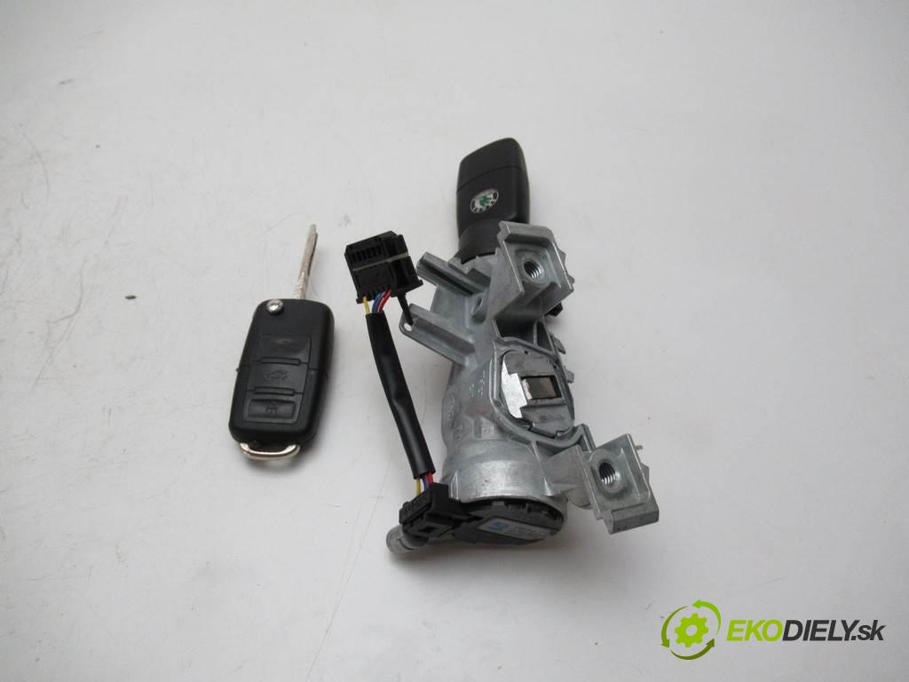 Skoda Octavia II LIFT  2009 77 kW LIFTBACK 5D 1.9TDI 105KM 08-13 1900 spínačka 1K0905851B (Spínací skříňky a klíče)