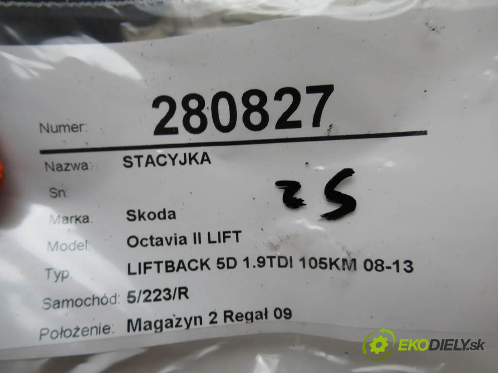 Skoda Octavia II LIFT  2009 77 kW LIFTBACK 5D 1.9TDI 105KM 08-13 1900 spínačka 1K0905851B (Spínací skříňky a klíče)