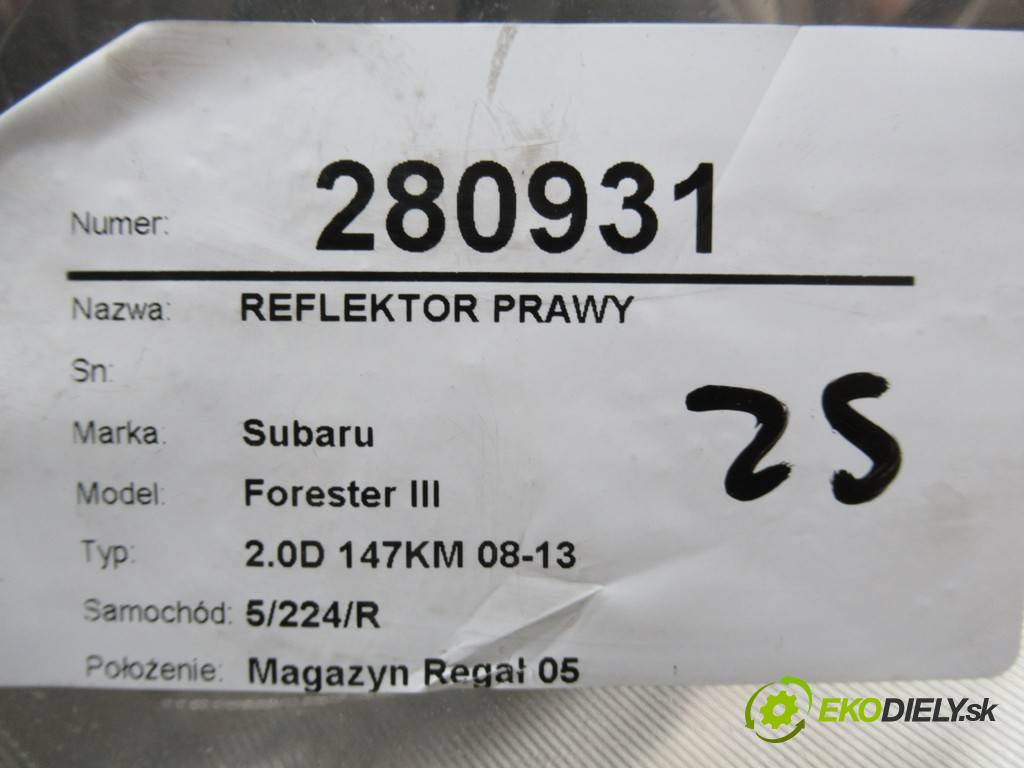 Subaru Forester III  2009 108 kW 2.0D 147KM 08-13 2000 Svetlomet pravy  (Pravé)