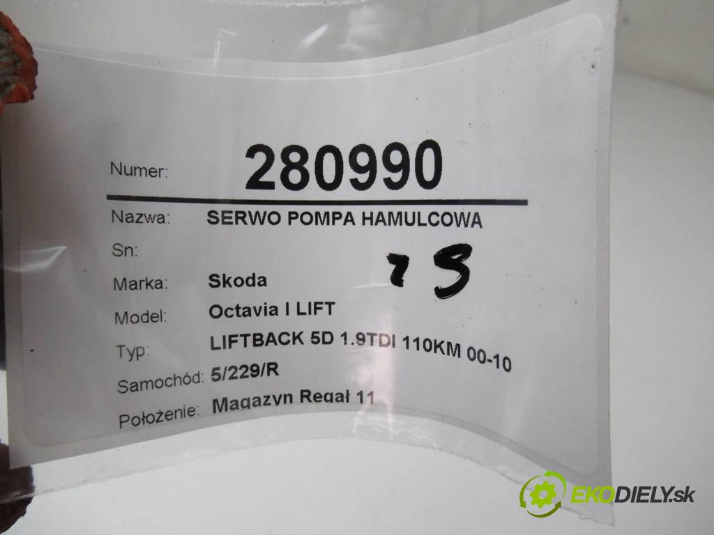 Skoda Octavia I LIFT  2004 81 kW LIFTBACK 5D 1.9TDI 110KM 00-10 1900 Posilovač Pumpa brzdová 1J1614105AM (Posilňovače bŕzd)