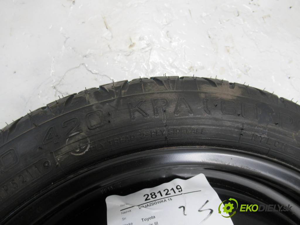 Toyota Yaris III    15 4X100  Rezerva 15  (Kolesá dojazdové)