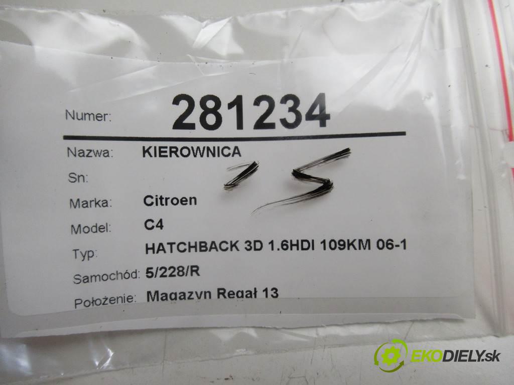 Citroen C4  2006 80 kW HATCHBACK 3D 1.6HDI 109KM 06-13 1600 Volant 96823703ZD (Volanty)