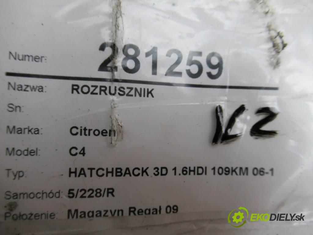 Citroen C4  2006 80 kW HATCHBACK 3D 1.6HDI 109KM 06-13 1600 Štartér D7G26 (Štartéry)