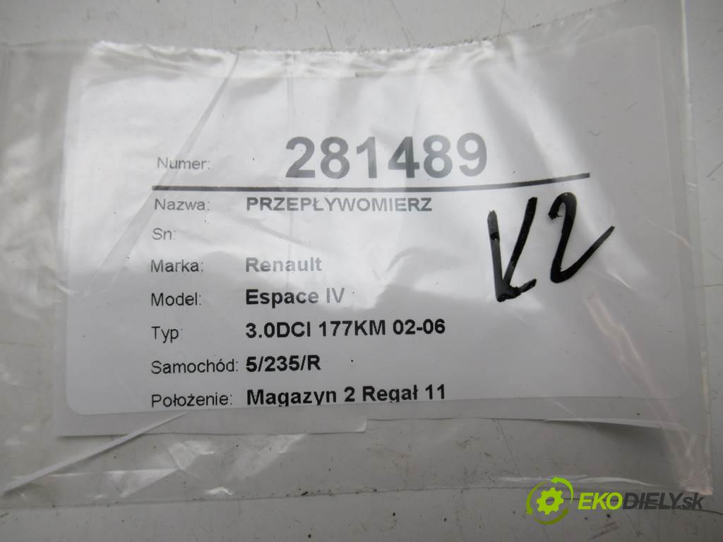 Renault Espace IV  2004 130kw 3.0DCI 177KM 02-06 3000 Váha vzduchu 0280218146 (Váhy vzduchu)
