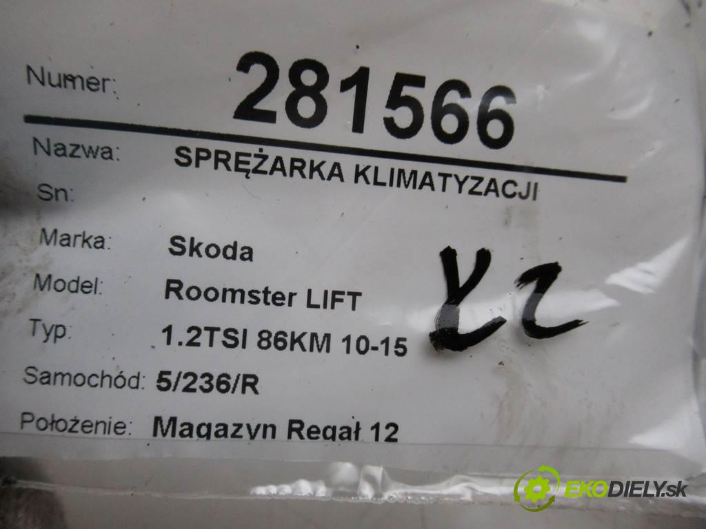 Skoda Roomster LIFT  2014 63KW 1.2TSI 86KM 10-15 1197 kompresor klimatizace 5K0820803C (Kompresory)