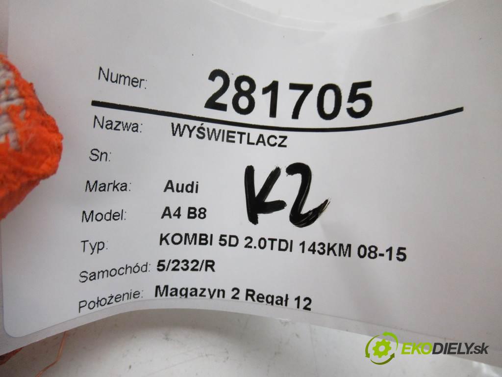 Audi A4 B8  2010  KOMBI 5D 2.0TDI 143KM 08-15 2000 Dislpej 4L0919604 (Prístrojové dosky, displeje)