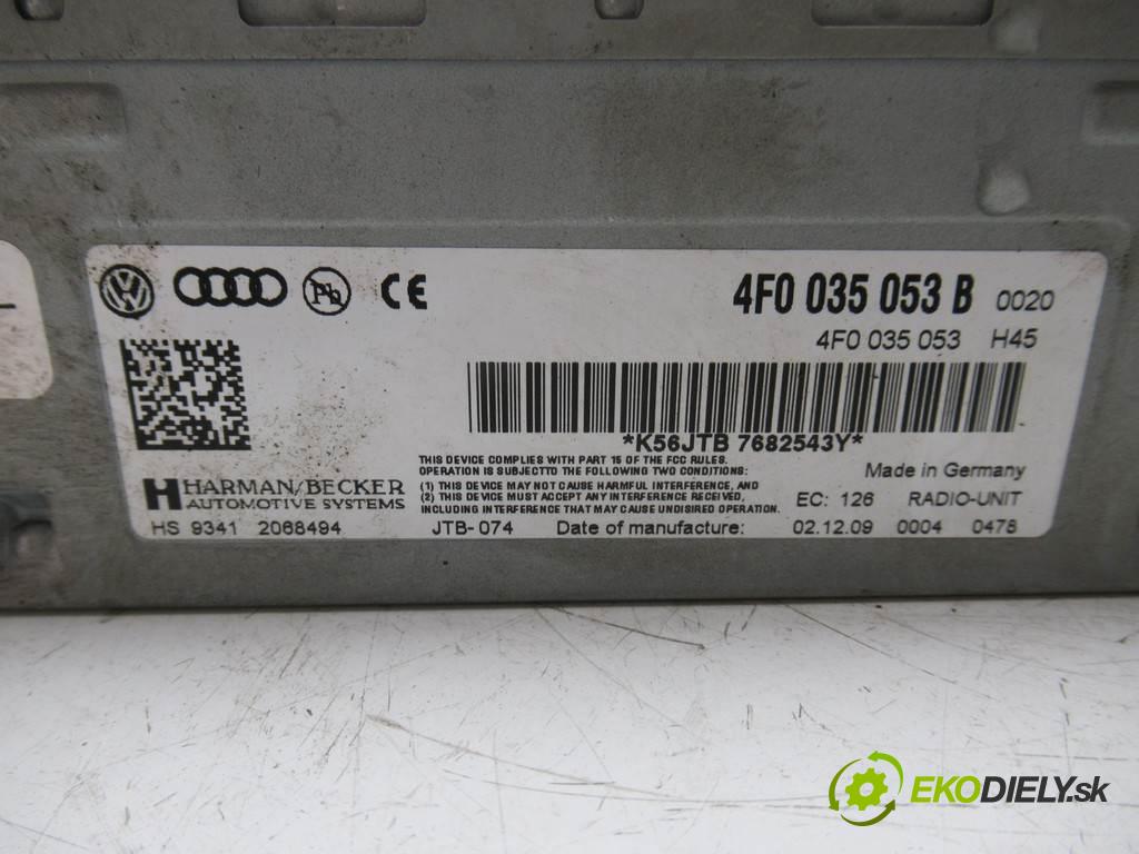 Audi A4 B8    KOMBI 5D 2.0TDI 143KM 08-15  tuner rádio 4F0035053B