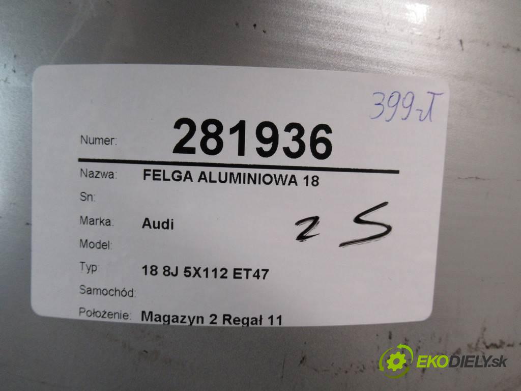 Audi     18 8J 5X112 ET47  disk - 18  (Hliníkové)