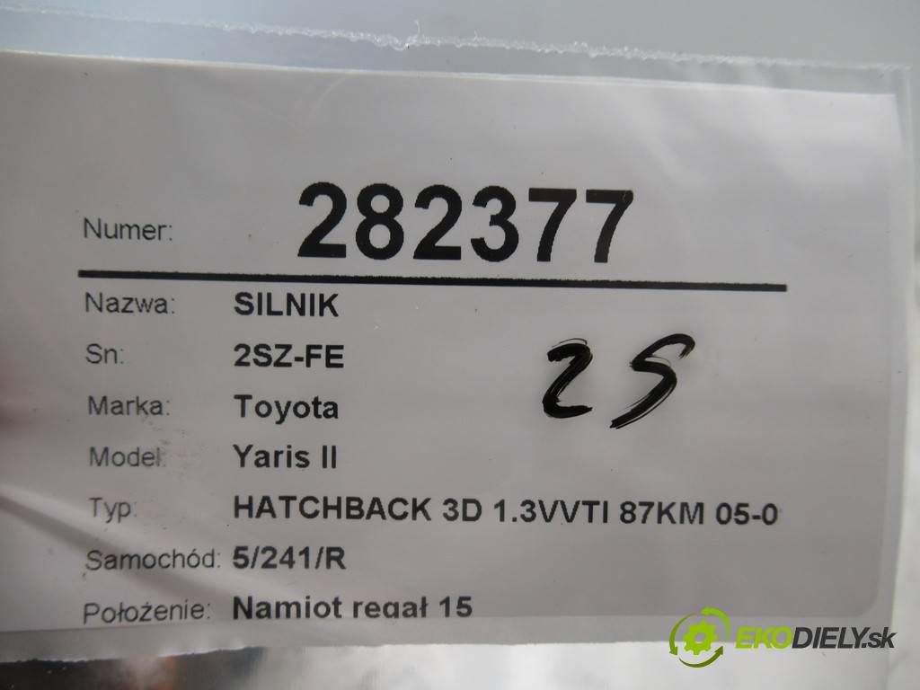 Toyota Yaris II  2007 64 kW HATCHBACK 3D 1.3VVTI 87KM 05-09 1300 Motor 2SZ-FE (Motory (kompletné))