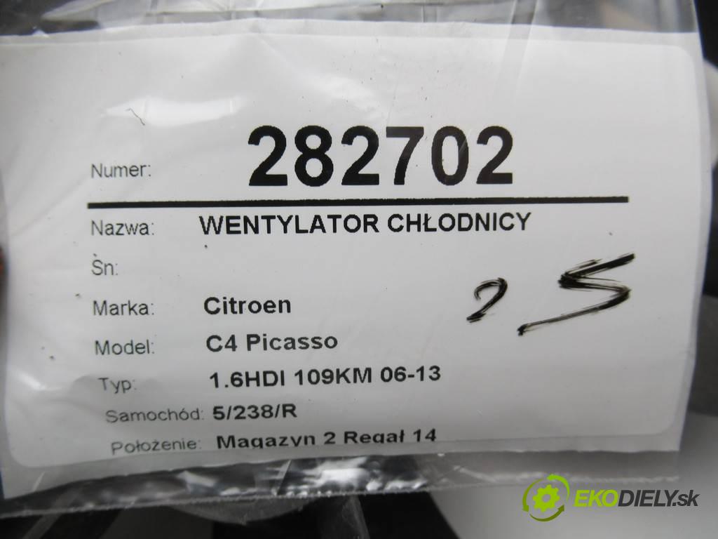 Citroen C4 Picasso  2007 80 kW 1.6HDI 109KM 06-13 1600 ventilátor chladiče  (Ventilátory)
