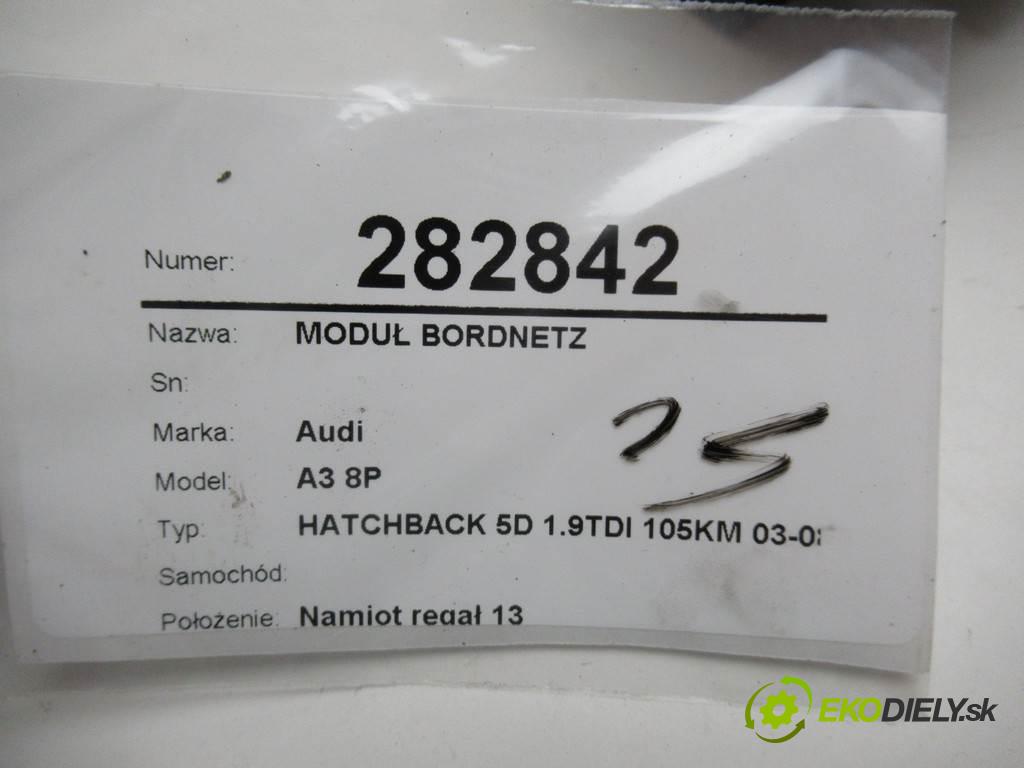 Audi A3 8P    HATCHBACK 5D 1.9TDI 105KM 03-08  Modul BORDNETZ 8P0907279F (Ostatné)
