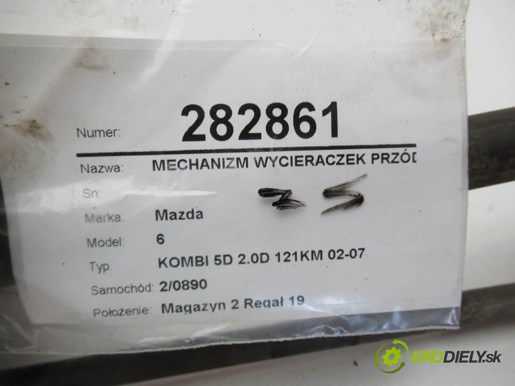 Mazda 6  2003 89 kW KOMBI 5D 2.0D 121KM 02-07 2000 Mechanizmus stieračov predný 849200-2390 (Motorčeky stieračov predné)