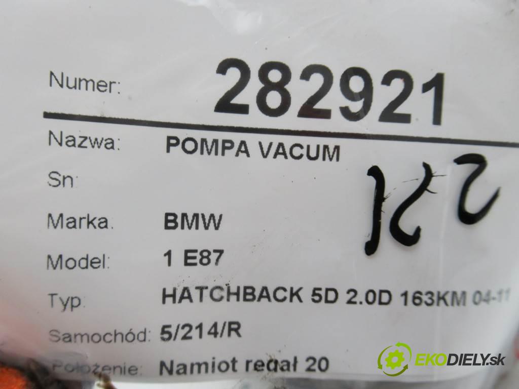 BMW 1 E87  2005 120KW HATCHBACK 5D 2.0D 163KM 04-11 1995 pumpa vakuová 7791232