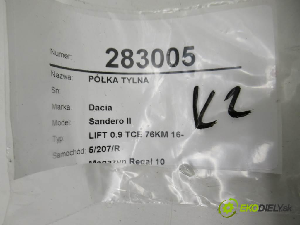 Dacia Sandero II  2017 66KW LIFT 0.9 TCE 76KM 16- 900 Pláto zadná 794205491R (Pláta zadné)