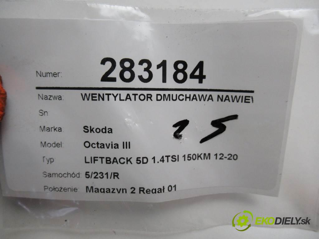 Skoda Octavia III  2016 110 kW LIFTBACK 5D 1.4TSI 150KM 12-20 1400 ventilátor - topení 5Q1819021A (Ventilátory topení)