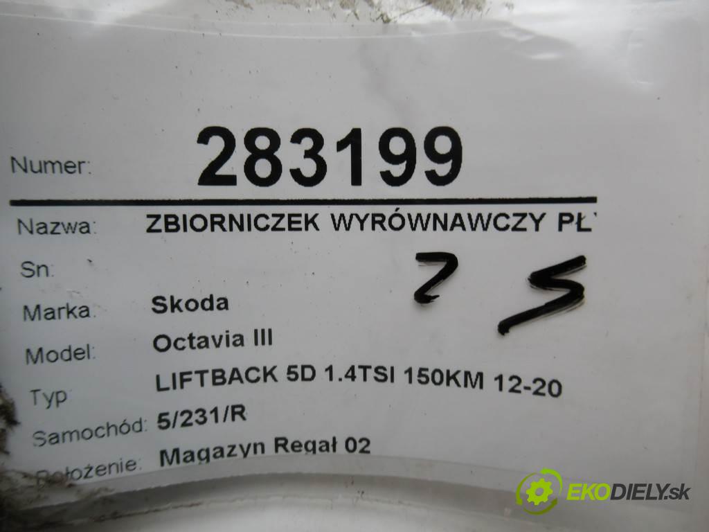 Skoda Octavia III  2016 110 kW LIFTBACK 5D 1.4TSI 150KM 12-20 1400 Nádržka vyrovnávacia (kvapaliny) chladiaceho 5Q0121407F (Vyrovnávacie nádržky kvapaliny)