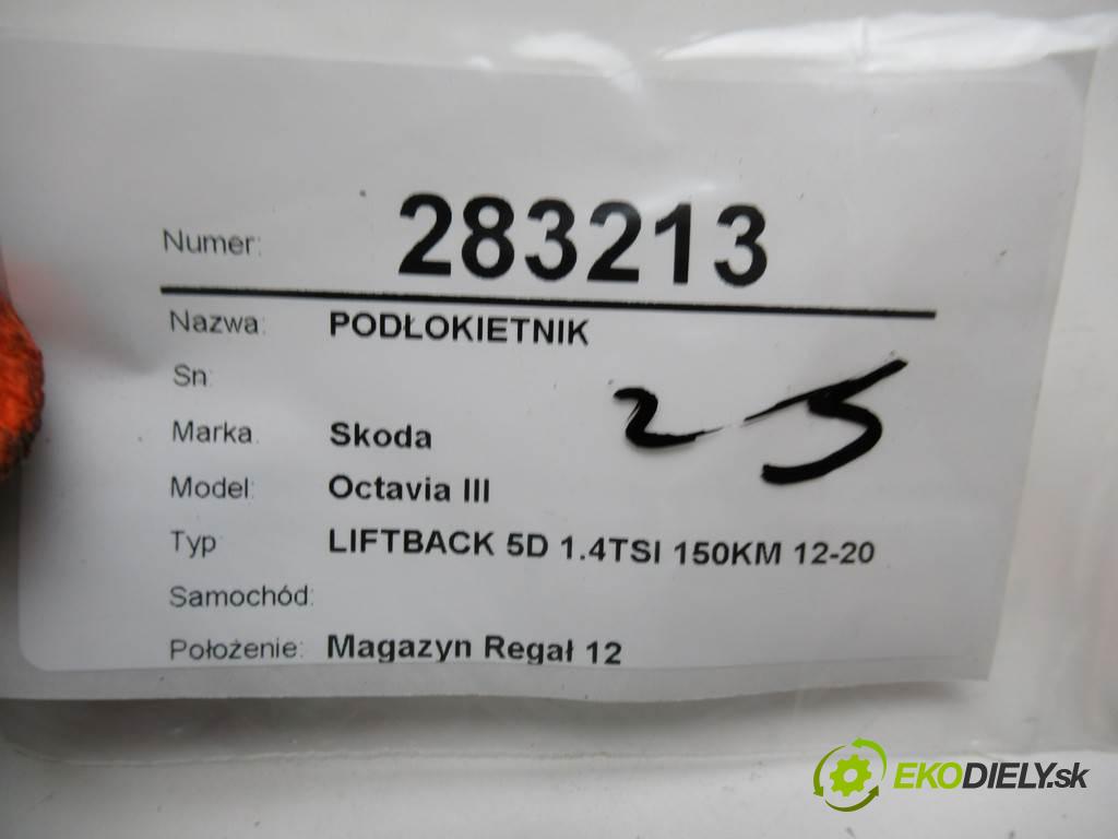 Skoda Octavia III    LIFTBACK 5D 1.4TSI 150KM 12-20  Lakťová opierka 5E0864207 (Lakťové opierky)