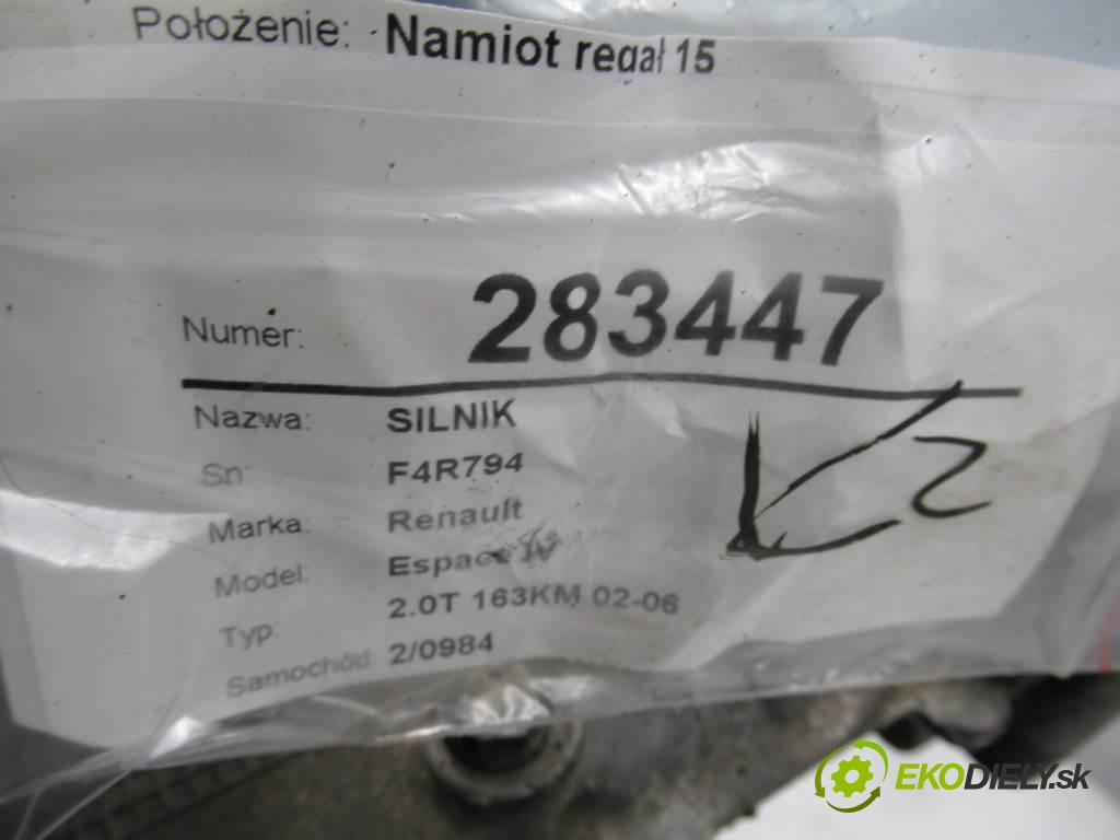 Renault Espace IV  2002 120kw 2.0T 163KM 02-06 2000 motor F4R794 (Motory (kompletní))