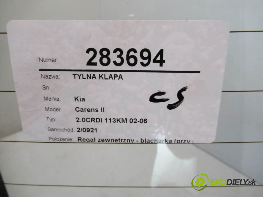 Kia Carens II  2005 82,5 2.0CRDI 113KM 02-06 2000 zadní část kapota  (Zadní kapoty)