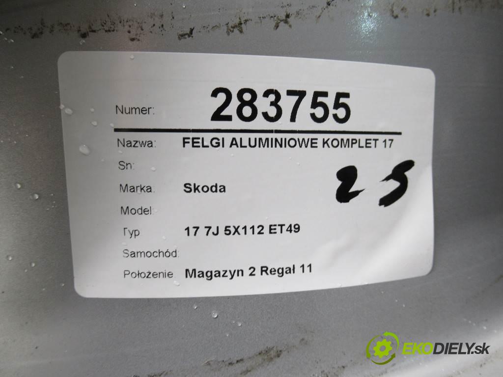 Skoda     17 7J 5X112 ET49  disky hliníkové - 17  (Hliníkové)