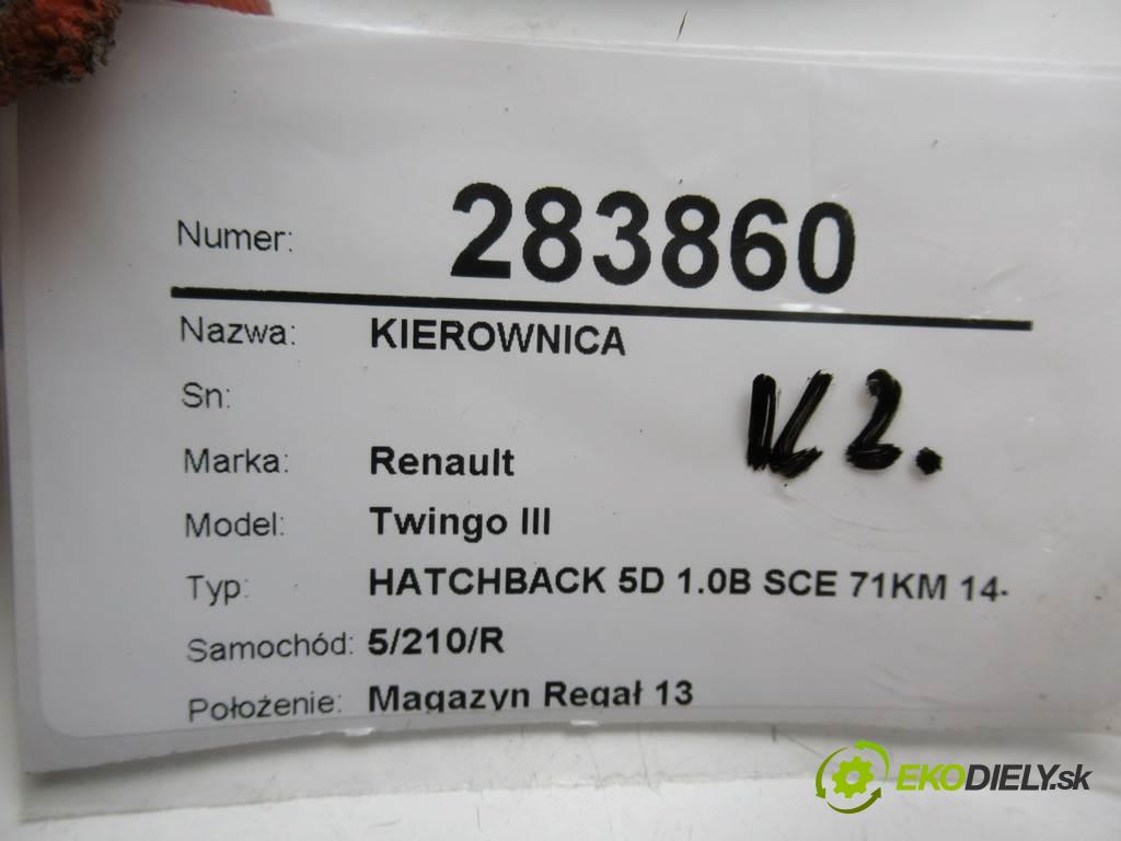Renault Twingo III  2015 52kW HATCHBACK 5D 1.0B SCE 71KM 14-18 1000 Volant 34151201E (Volanty)