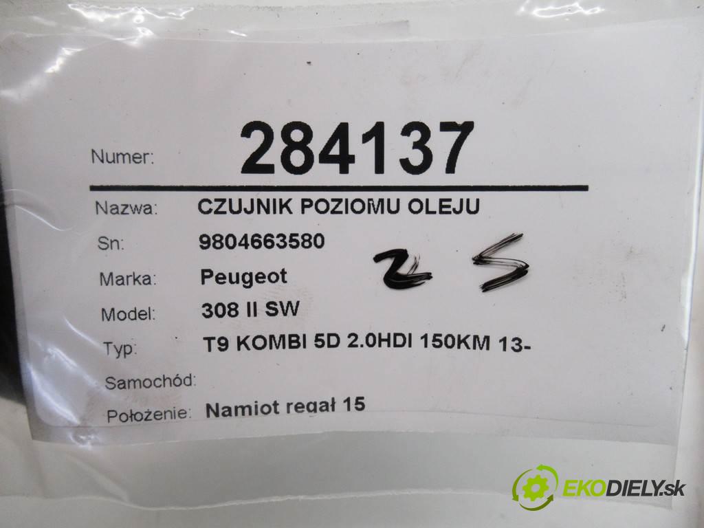 Peugeot 308 II SW    T9 KOMBI 5D 2.0HDI 150KM 13-  snímač hladiny oleje 9804663580 (Snímače)