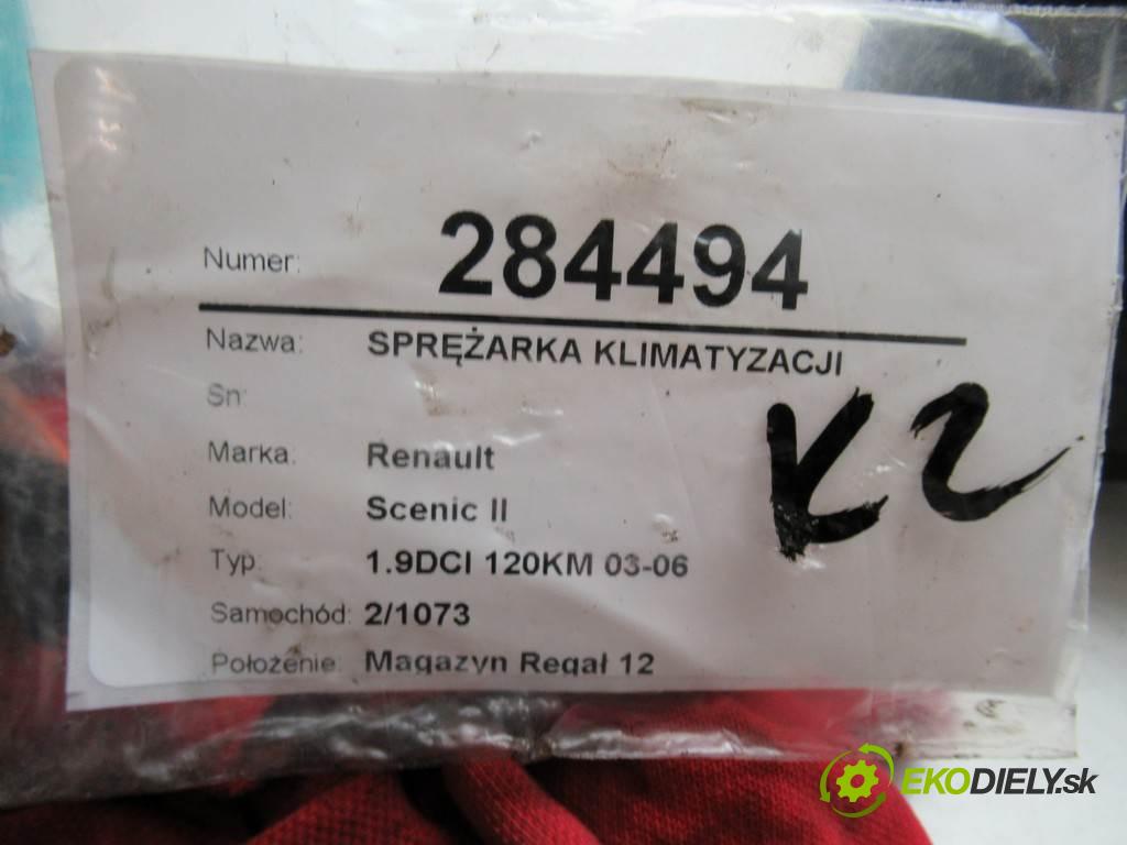Renault Scenic II  2004  1.9DCI 120KM 03-06 1900 kompresor klimatizace 8200309193 (Kompresory)