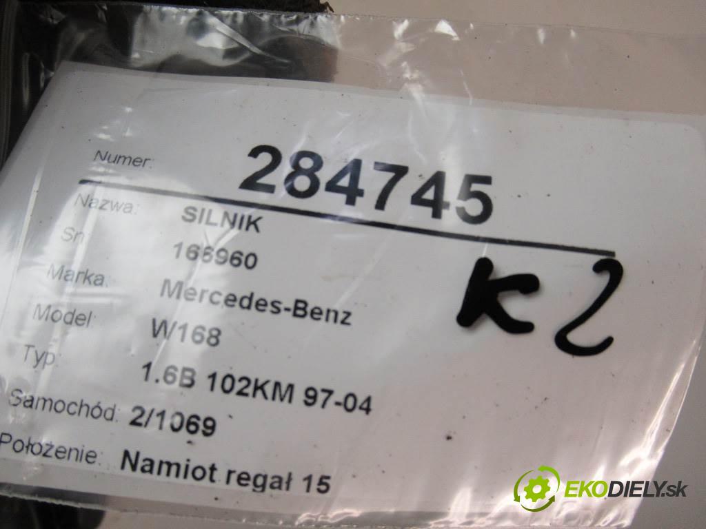 Mercedes-Benz W168  2001 75 kW 1.6B 102KM 97-04 1600 Motor 166960 (Motory (kompletné))