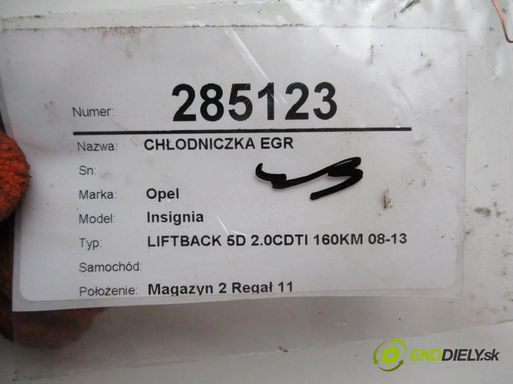 Opel Insignia    LIFTBACK 5D 2.0CDTI 160KM 08-13  chladič EGR  (Recirkulace spalin EGR)