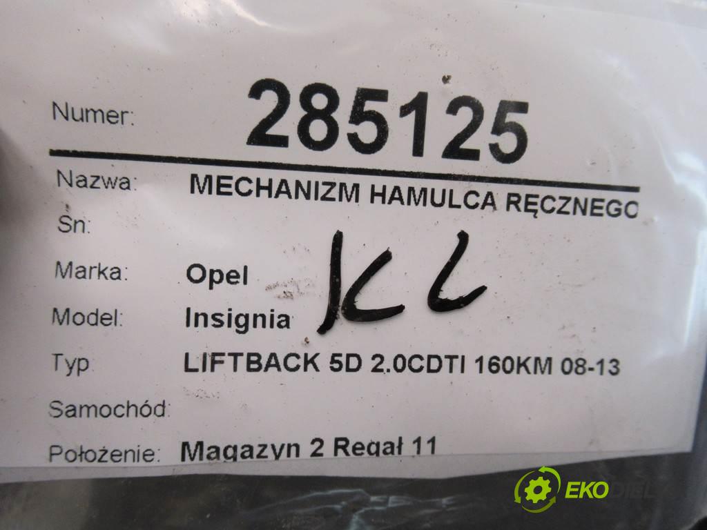 Opel Insignia    LIFTBACK 5D 2.0CDTI 160KM 08-13  Mechanizmus brzdy ručnej brzdy 13310023 (Ručné brzdy)