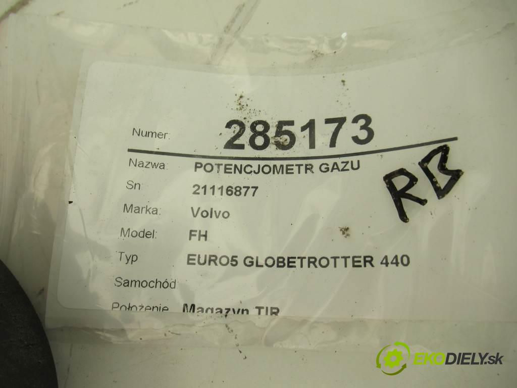 Volvo FH    EURO5 GLOBETROTTER 440   Potenciometer plynového pedálu 21116877 (Pedále)