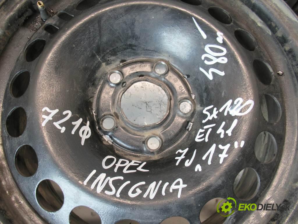 Opel Insignia    17 7J 5X120 ET41  disky plechové 17