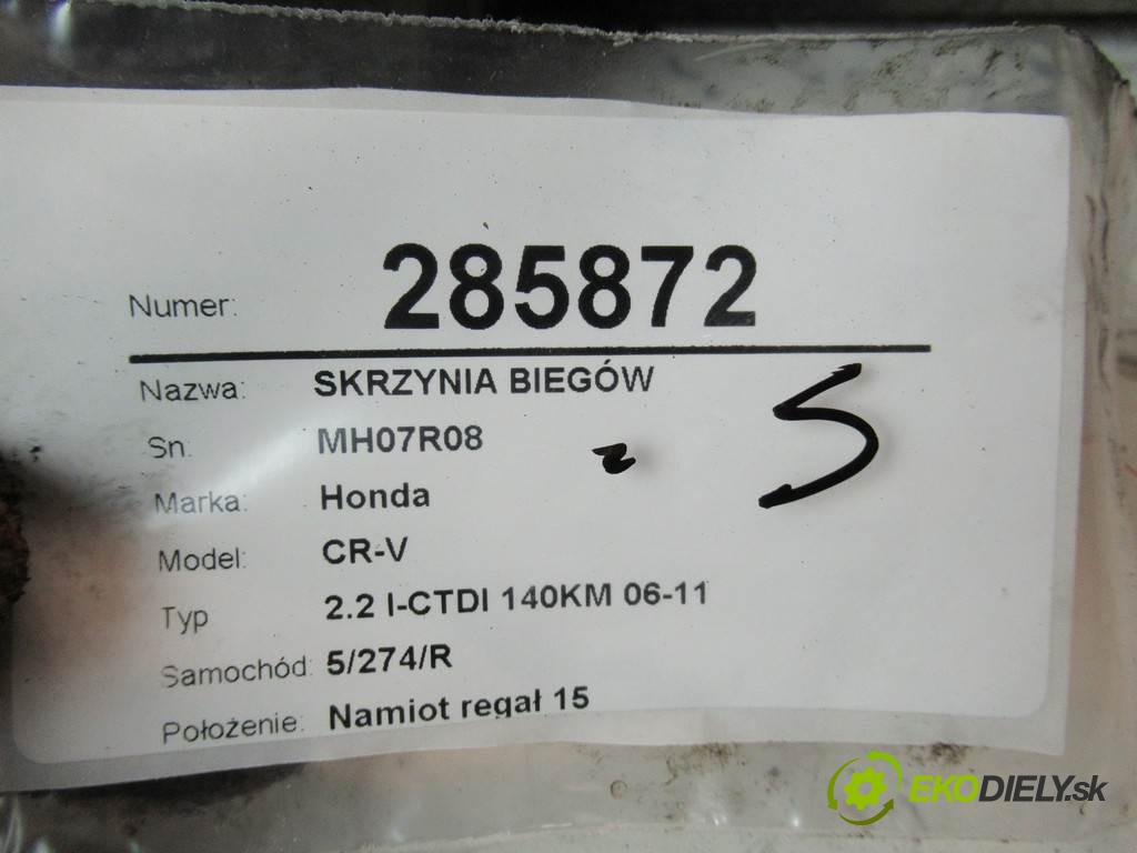 Honda CR-V  2008 103 kW 2.2 I-CTDI 140KM 06-11 2200 Prevodovka MH07R08 (Prevodovky)