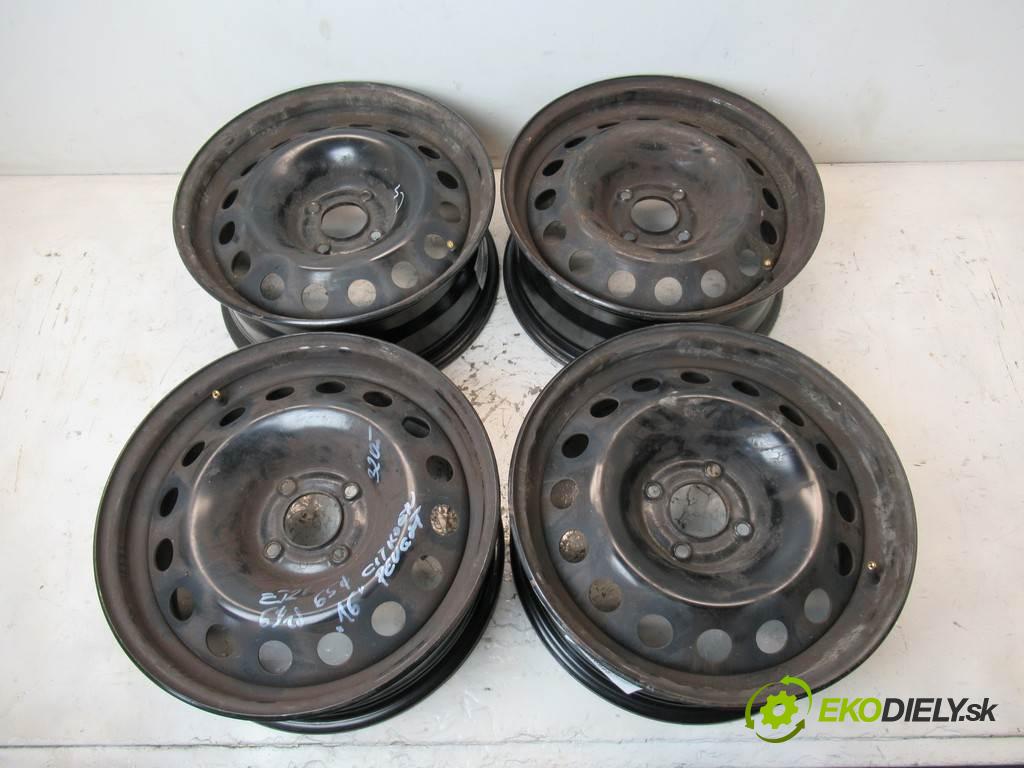 Citroen C4    16 6,5J 4X108 ET26  disky plechové 16  (Plechové)