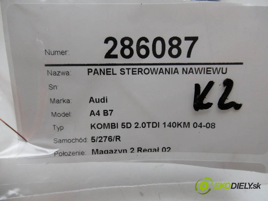 Audi A4 B7  2005 103 kW KOMBI 5D 2.0TDI 140KM 04-08 2000 Panel ovládania kúrenia 8E0820043BM (Prepínače, spínače, tlačidlá a ovládače kúrenia)
