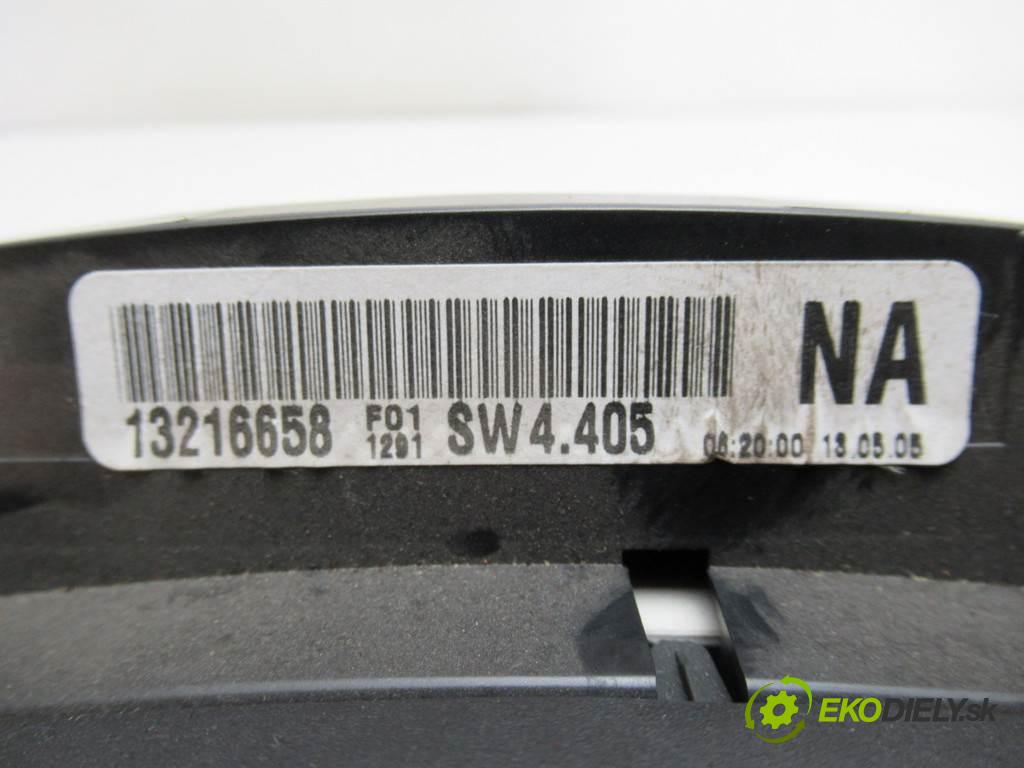 Opel Astra H  2005 77 kW GTC 1.6B 105KM 05-10 1600 Prístrojovka 13216658 (Prístrojové dosky, displeje)
