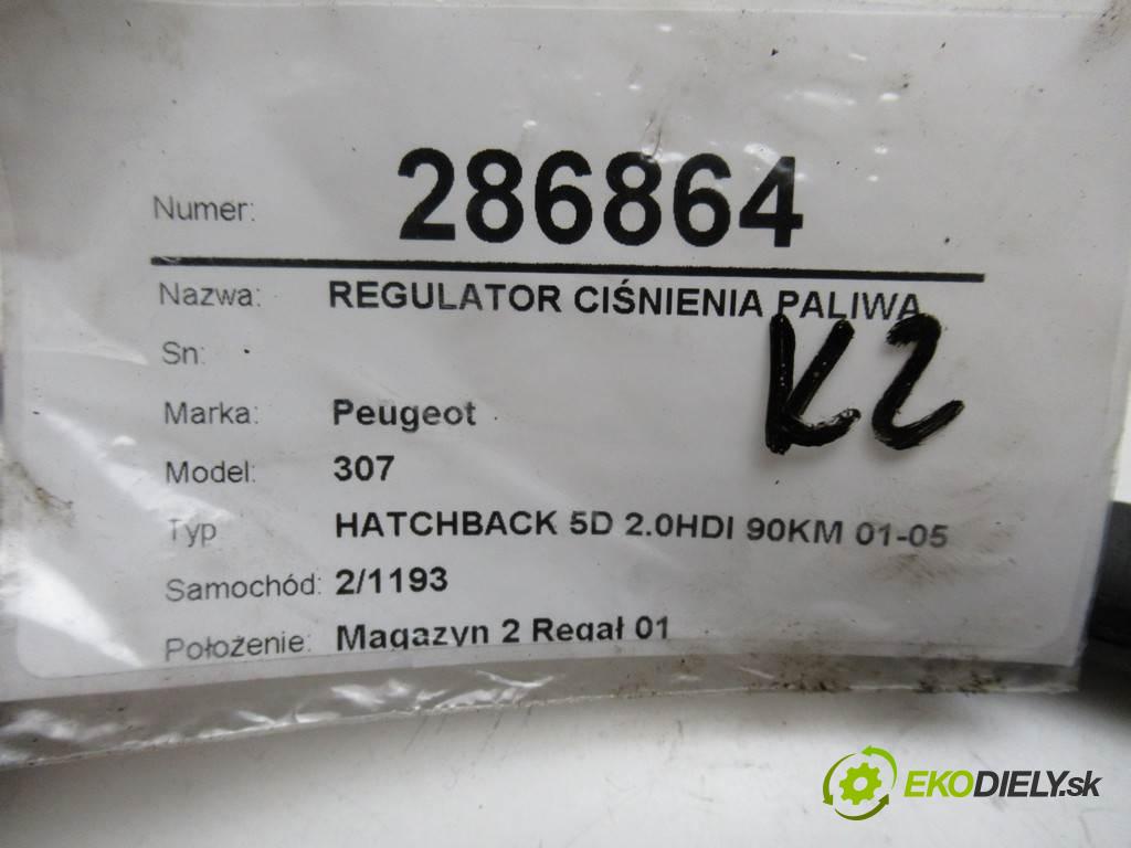 Peugeot 307  2002 66 kW HATCHBACK 5D 2.0HDI 90KM 01-05 2000 Regulátor tlaku paliva  (Ostatné)