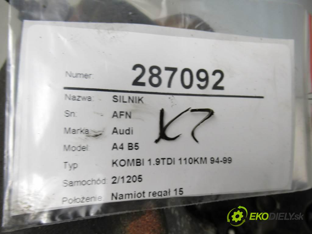 Audi A4 B5  1996 81 kW KOMBI 1.9TDI 110KM 94-99 1900 Motor AFN (Motory (kompletné))