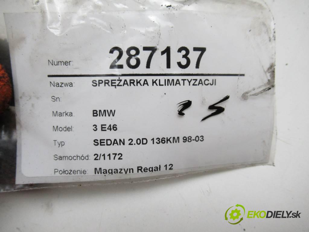 BMW 3 E46  1998  SEDAN 2.0D 136KM 98-03 2000 Kompresor klimatizácie 8386650 (Kompresory klimatizácie)