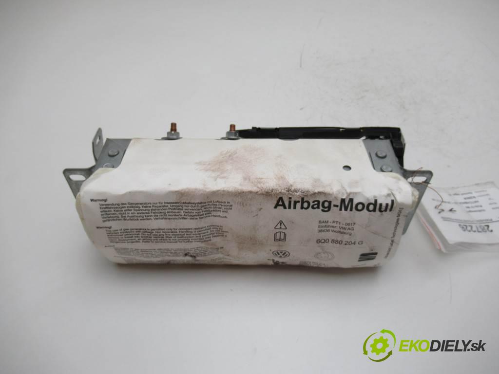Volkswagen Polo IV 9N  2007 51 kW HATCHBACK 5D 1.2B 69KM 01-09 1200 AirBag spolujazdca 6Q0880204G (Airbagy)