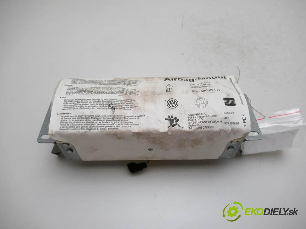 Volkswagen Polo IV 9N  2007 51 kW HATCHBACK 5D 1.2B 69KM 01-09 1200 AirBag spolujazdca 6Q0880204G (Airbagy)