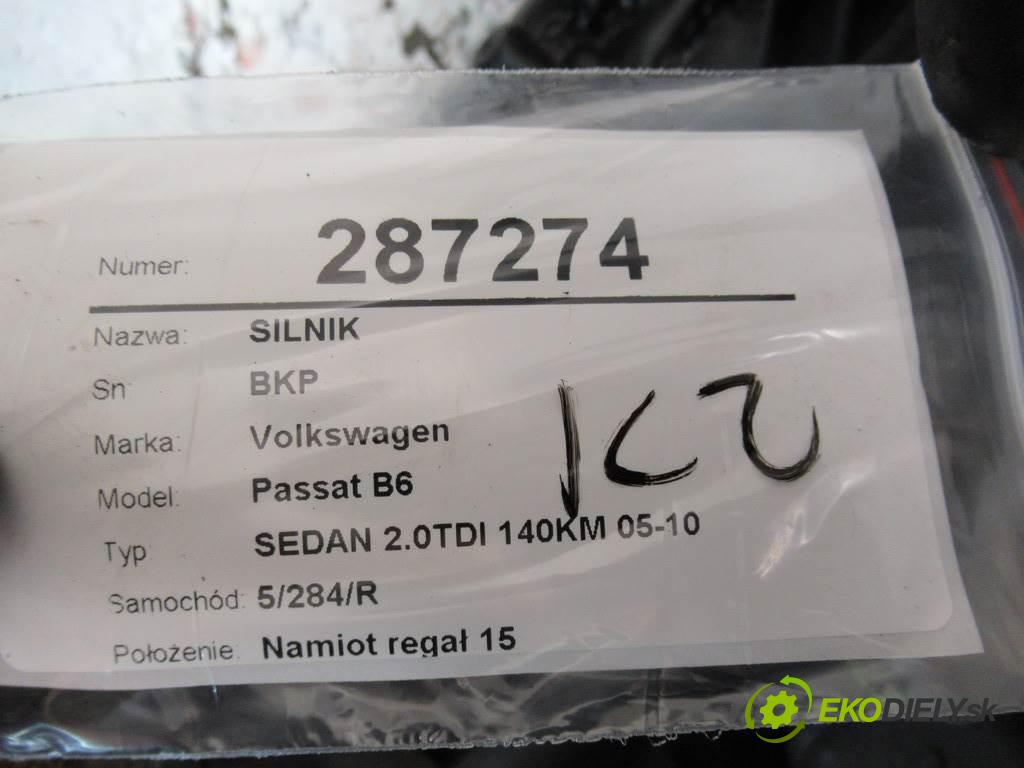 Volkswagen Passat B6  2005 103 kW SEDAN 2.0TDI 140KM 05-10 2000 Motor BKP (Motory (kompletné))