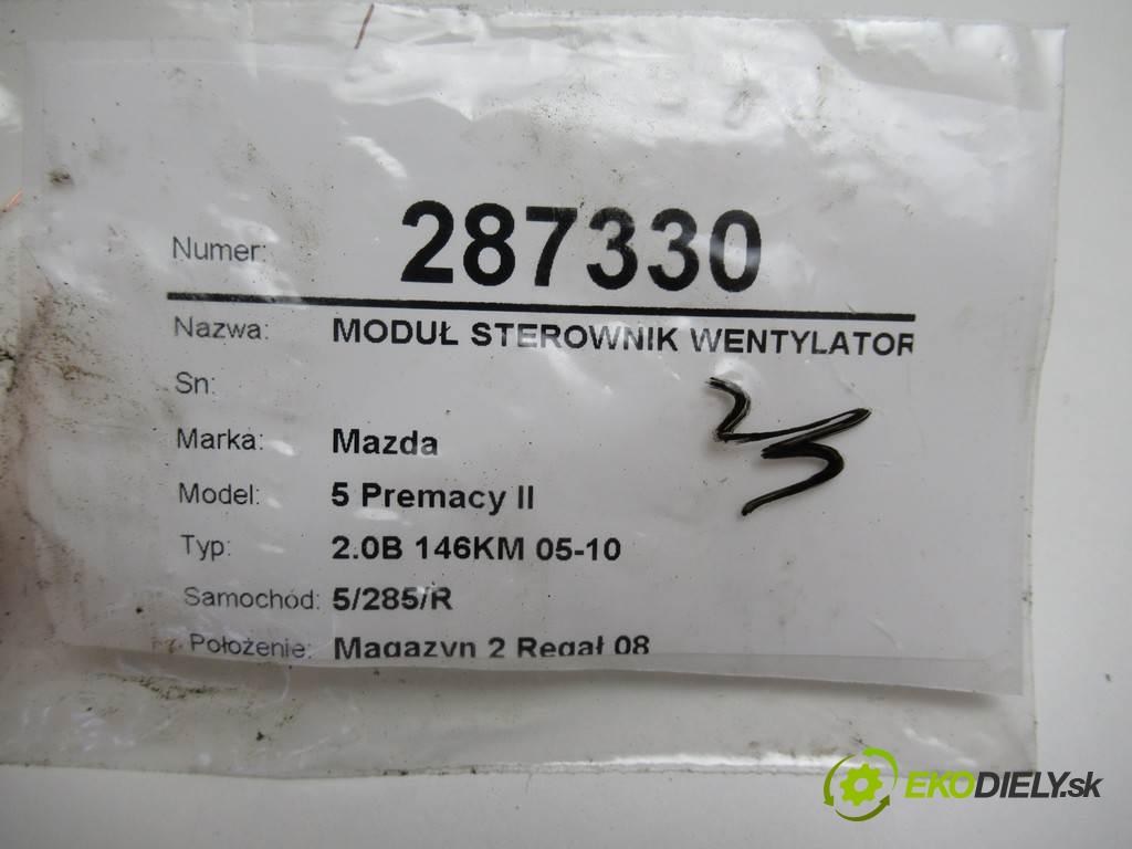 Mazda 5 Premacy II  2010  2.0B 146KM 05-10 2000 modul řídící jednotka ventilátoru 499300-3331 (Ostatní)