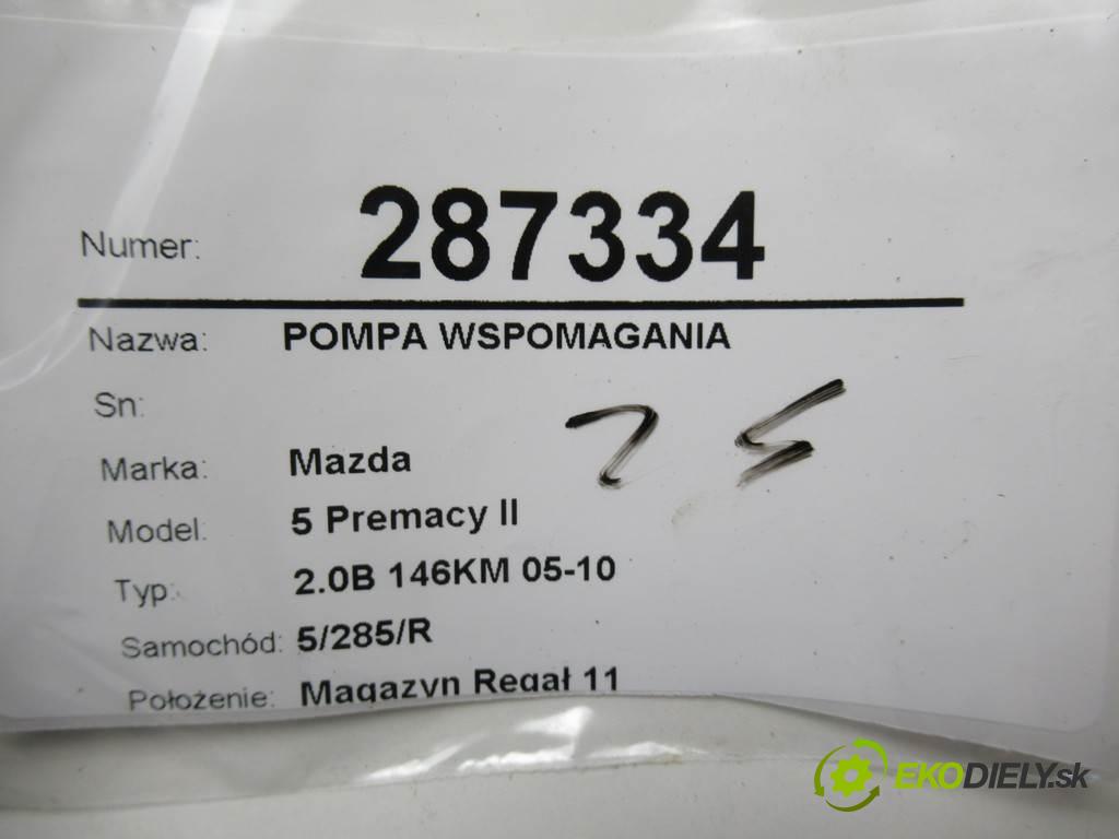 Mazda 5 Premacy II  2010  2.0B 146KM 05-10 2000 Pumpa servočerpadlo  (Servočerpadlá, pumpy riadenia)