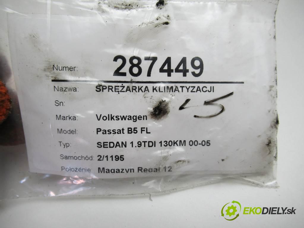 Volkswagen Passat B5 FL  2002 96 kW SEDAN 1.9TDI 130KM 00-05 1900 kompresor klimatizace 8D0260808 (Kompresory)