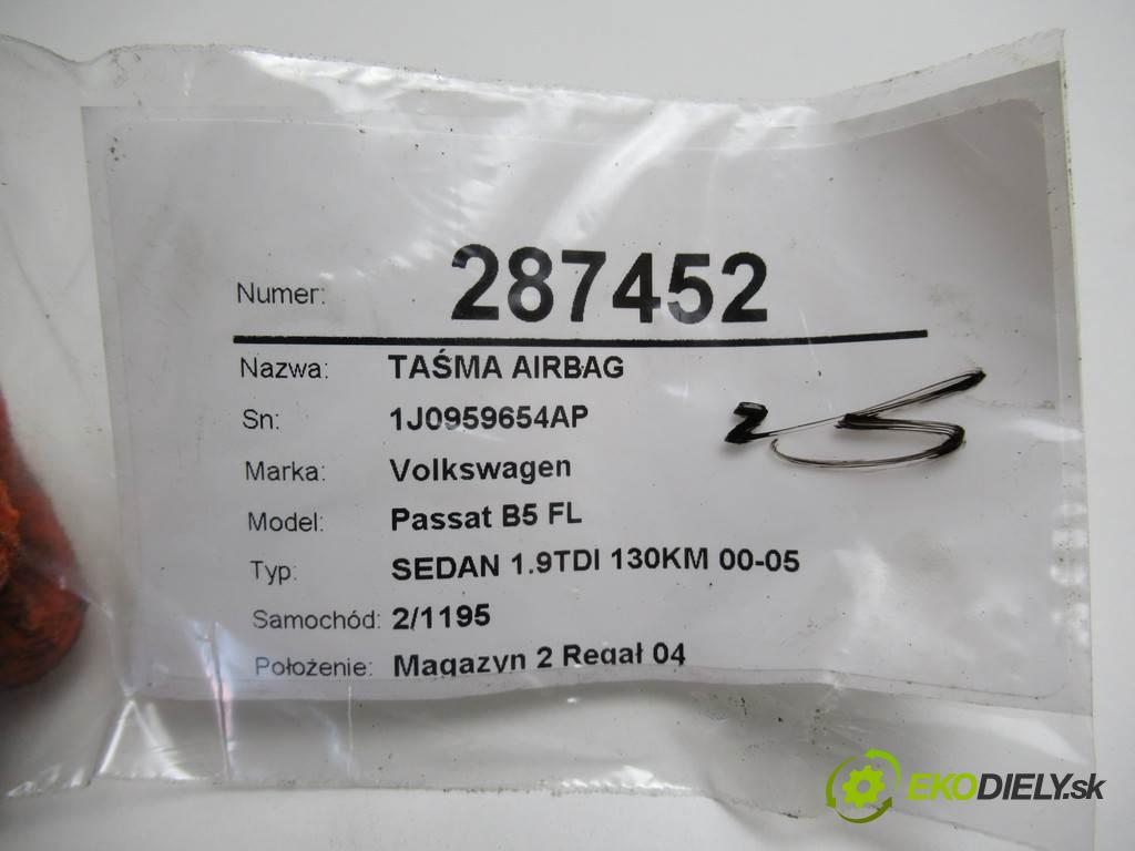 Volkswagen Passat B5 FL  2002 96 kW SEDAN 1.9TDI 130KM 00-05 1900 Krúžok, slimák airbag 1J0959654AP (Airbagy)